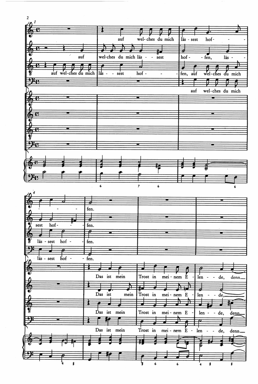 Der Schwanengesang. Des Königs und Propheten Davids 119. Psalm A Cappella scores gallery preview page 3