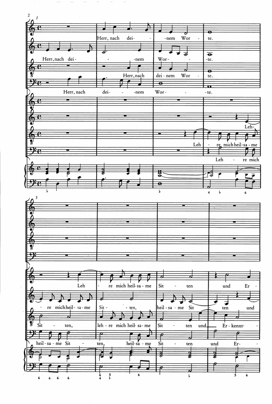 Der Schwanengesang. Des Königs und Propheten Davids 119. Psalm A Cappella scores gallery preview page 3