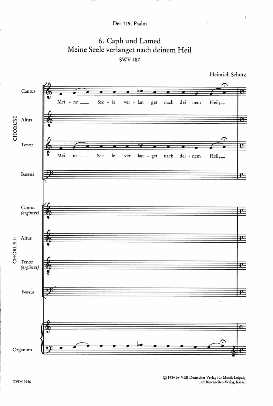 Der Schwanengesang. Des Königs und Propheten Davids 119. Psalm A Cappella scores gallery preview page 2