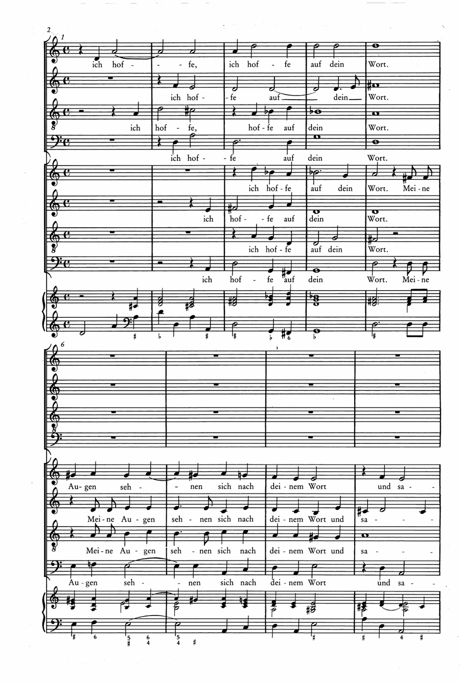 Der Schwanengesang. Des Königs und Propheten Davids 119. Psalm A Cappella scores gallery preview page 3
