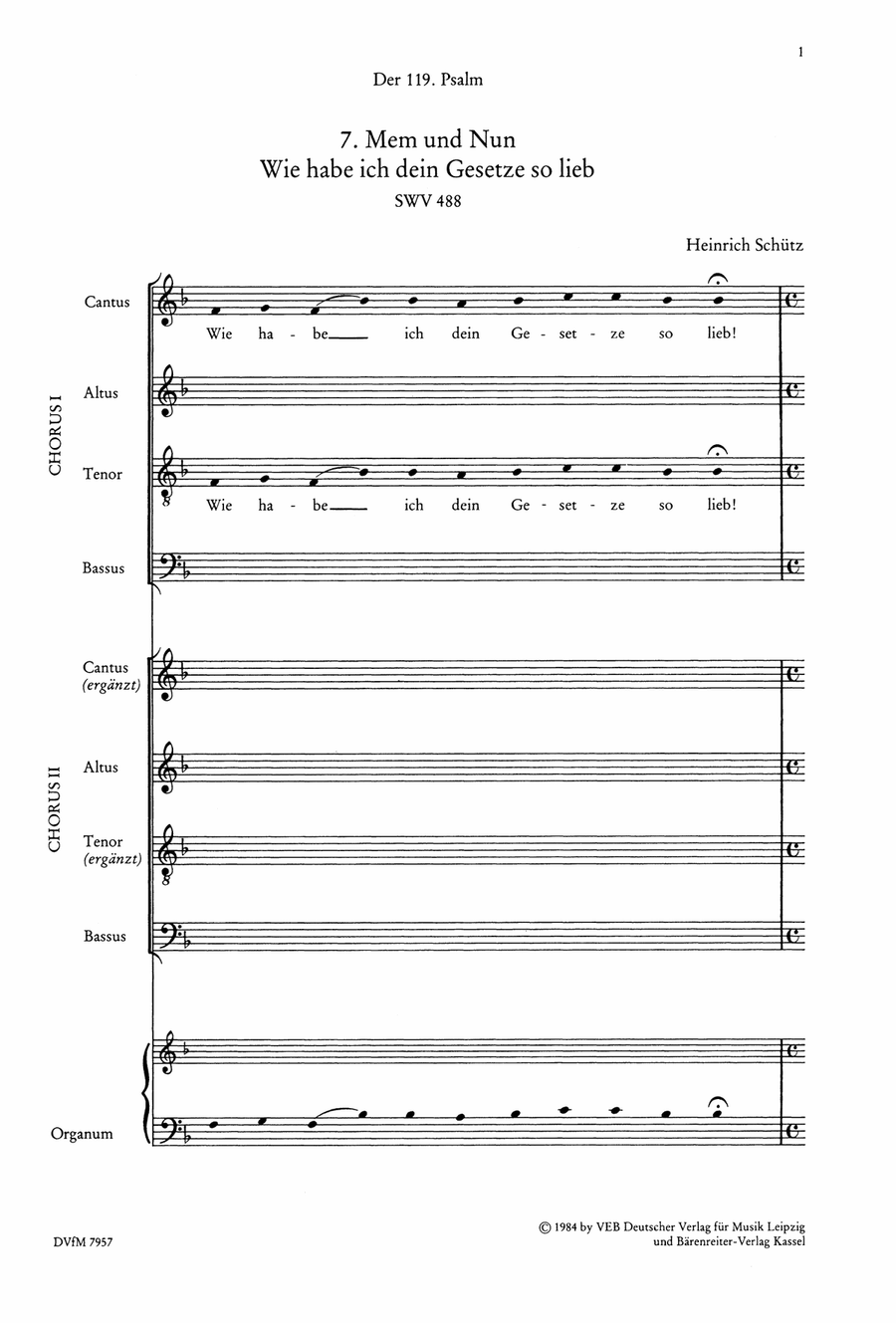 Der Schwanengesang. Des Königs und Propheten Davids 119. Psalm A Cappella scores gallery preview page 2