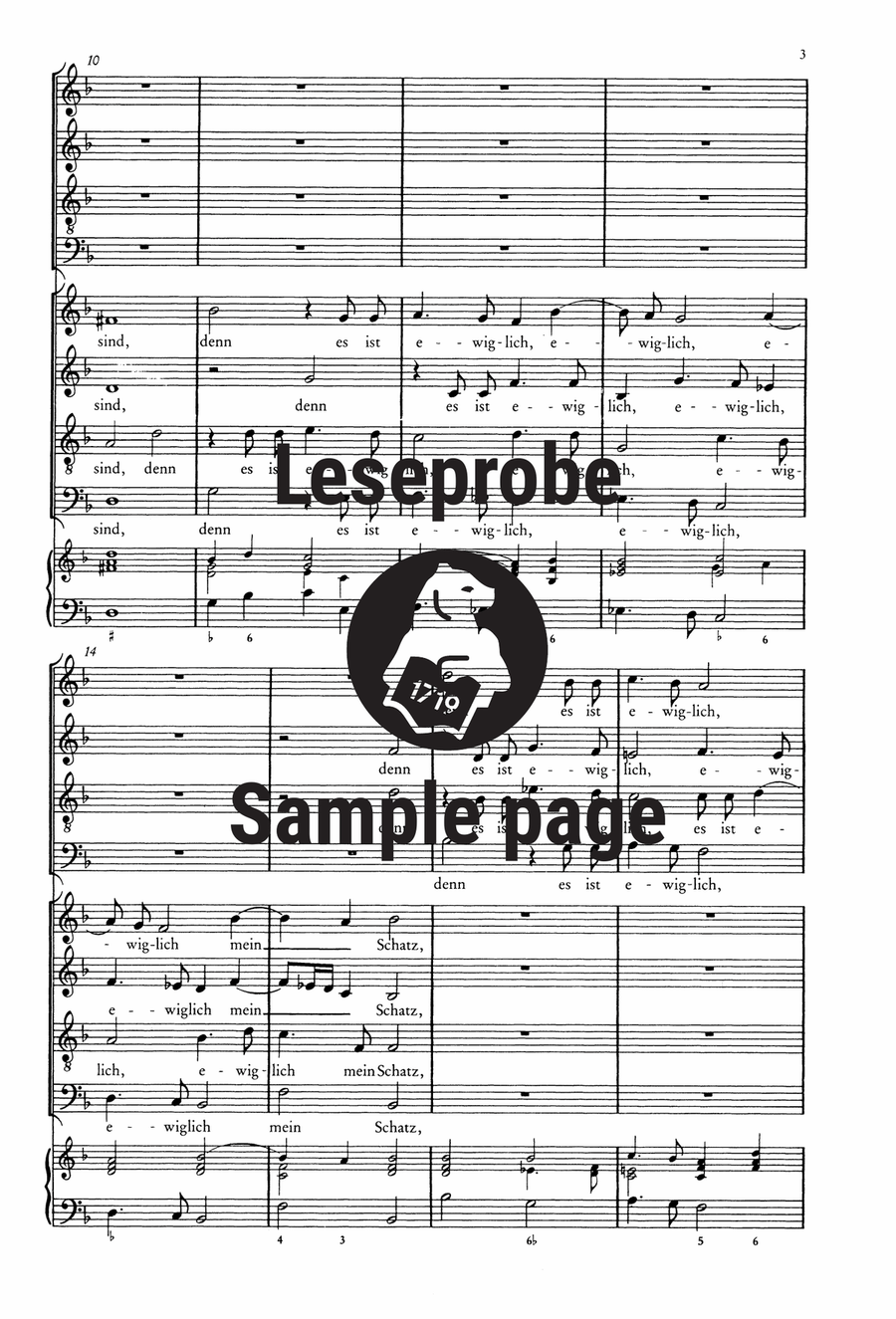 Der Schwanengesang. Des Königs und Propheten Davids 119. Psalm A Cappella scores gallery preview page 4