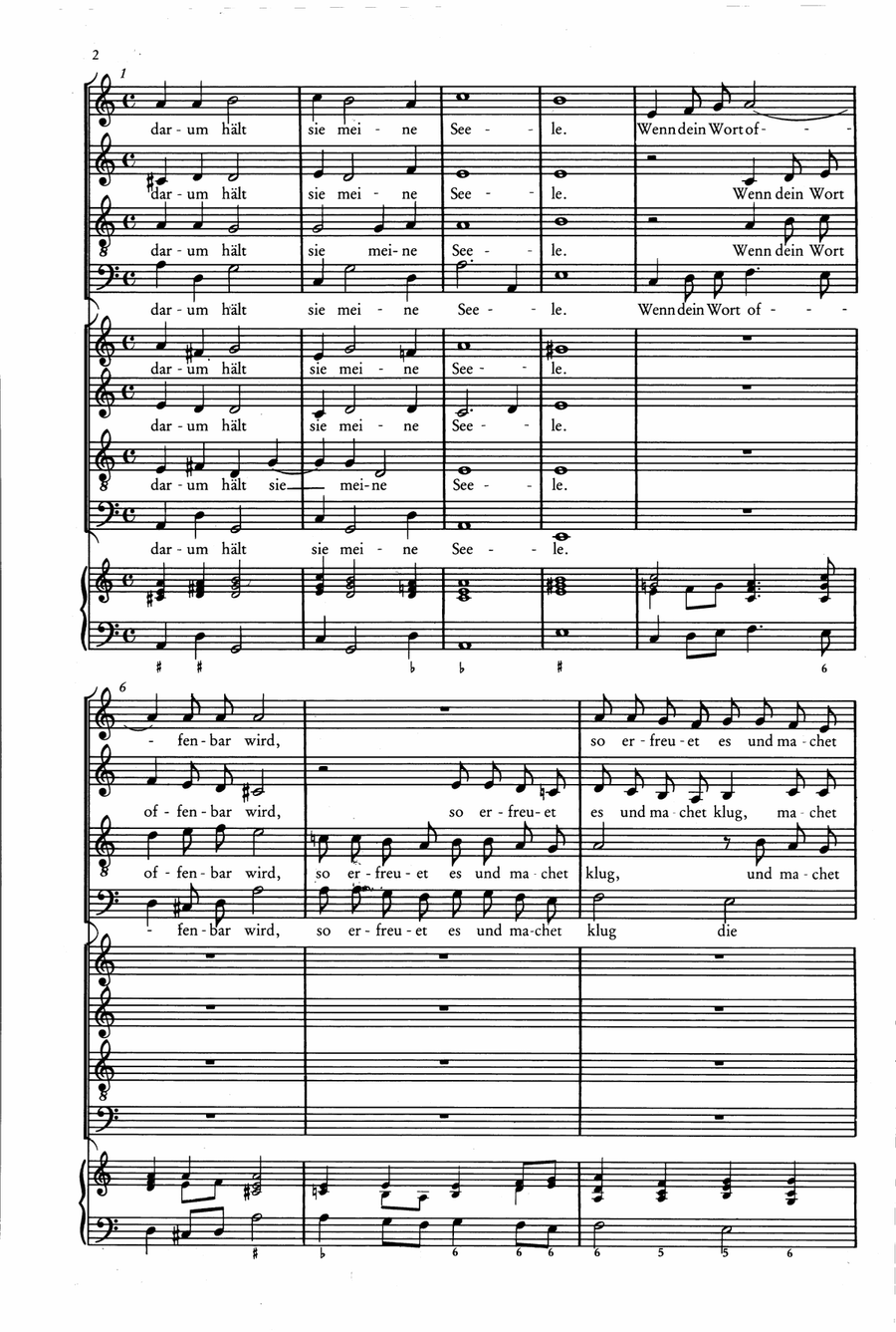 Der Schwanengesang. Des Königs und Propheten Davids 119. Psalm A Cappella scores gallery preview page 3