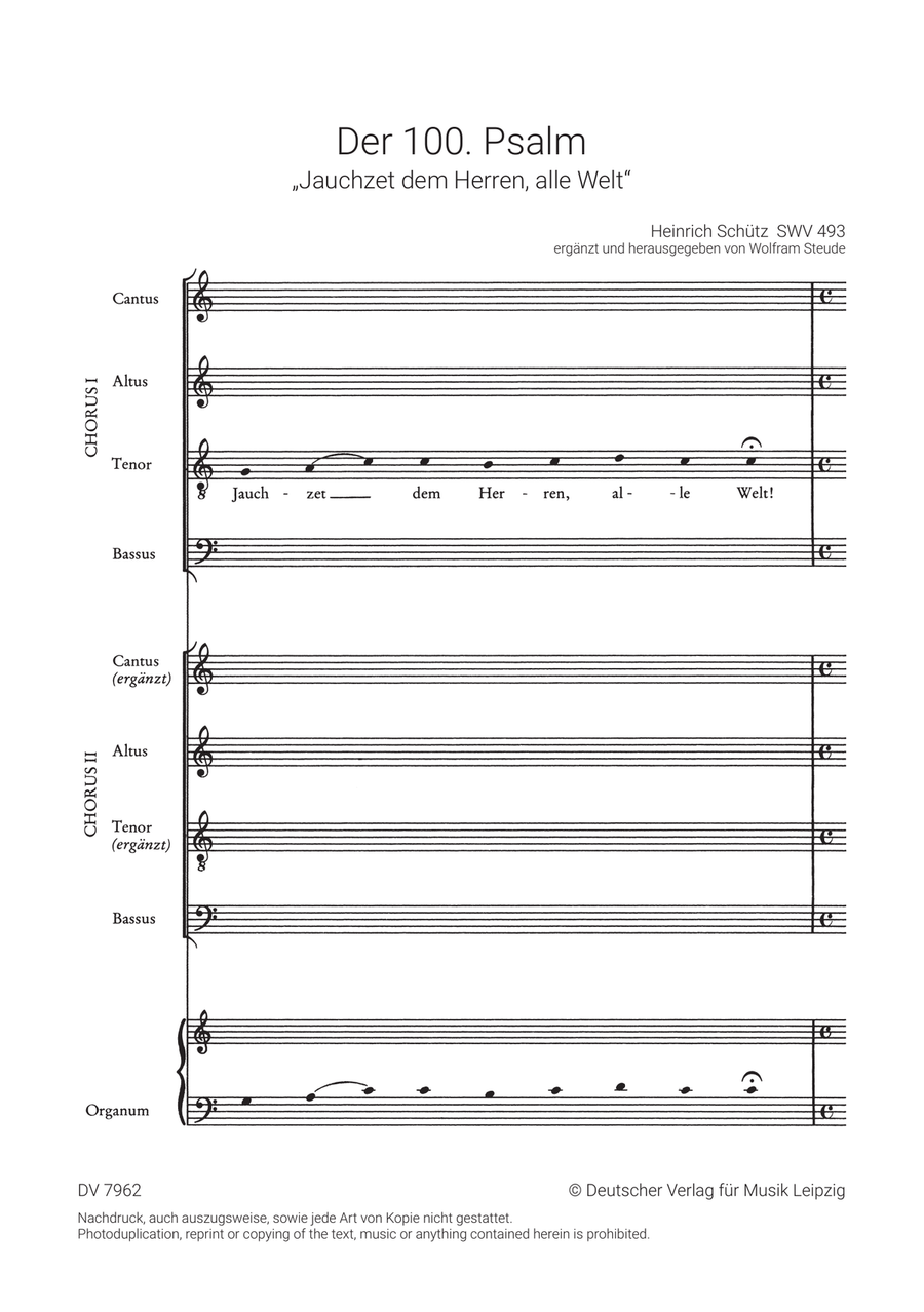 Der Schwanengesang. Des Königs und Propheten Davids 119. Psalm A Cappella scores gallery preview page 2