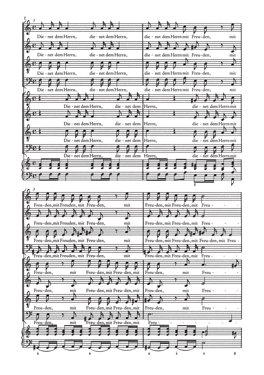 Der Schwanengesang. Des Königs und Propheten Davids 119. Psalm A Cappella scores gallery preview page 3