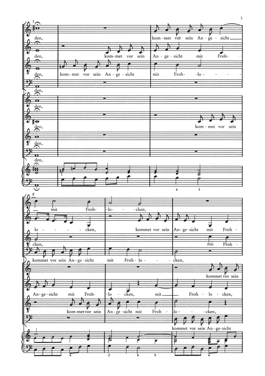 Der Schwanengesang. Des Königs und Propheten Davids 119. Psalm A Cappella scores gallery preview page 4