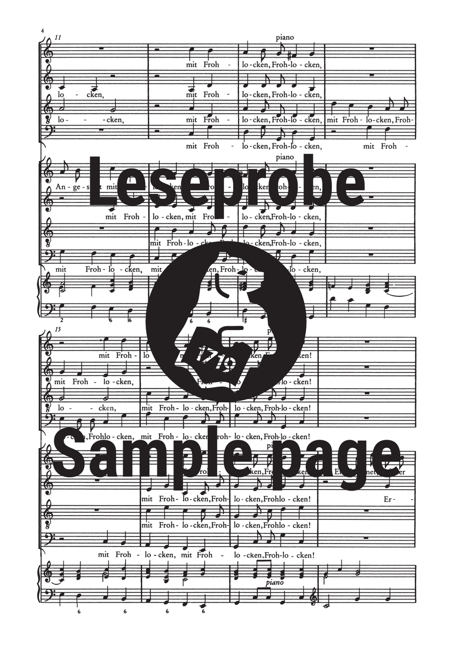 Der Schwanengesang. Des Königs und Propheten Davids 119. Psalm A Cappella scores gallery preview page 5