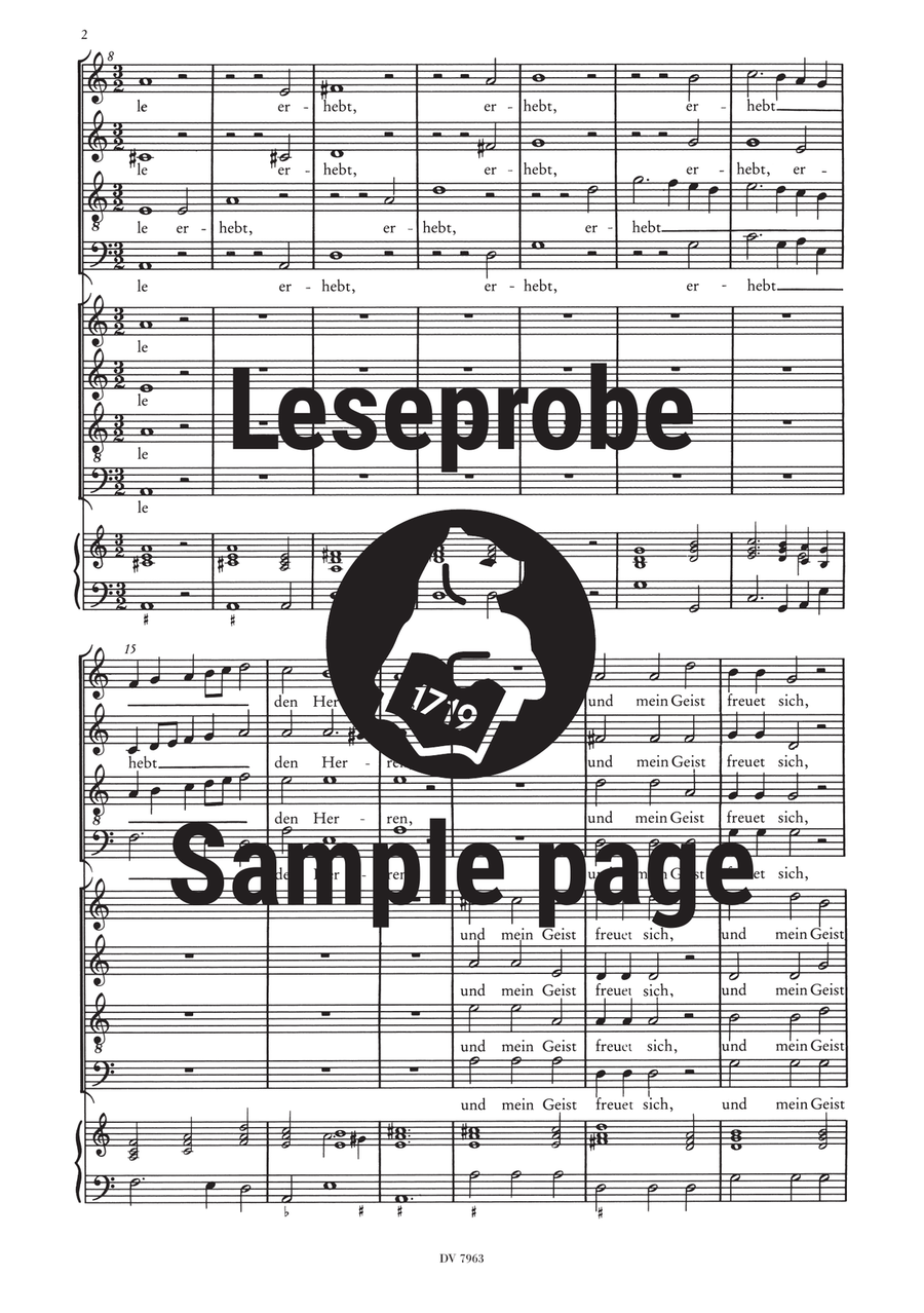 Der Schwanengesang. Des Königs und Propheten Davids 119. Psalm A Cappella scores gallery preview page 3