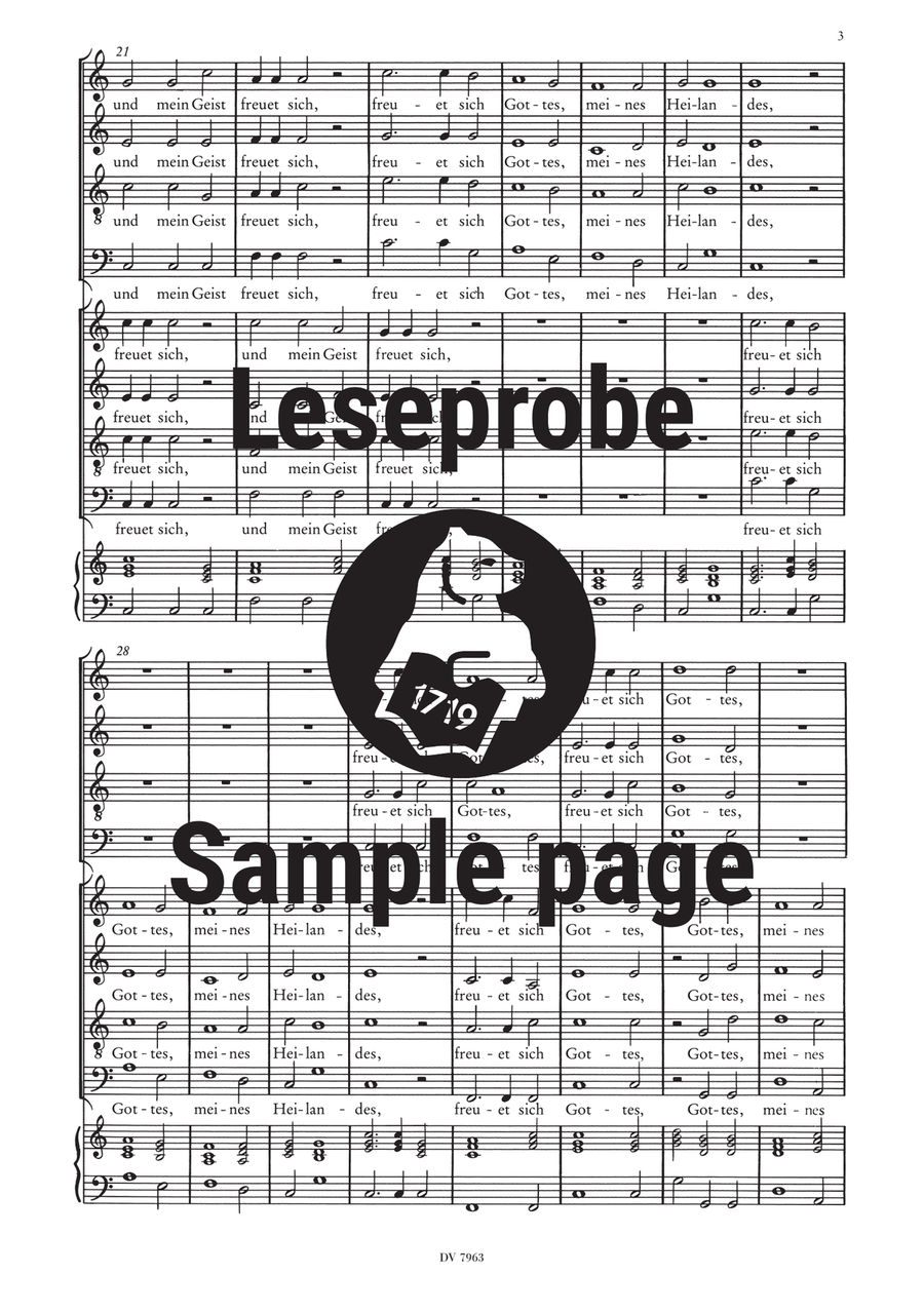 Der Schwanengesang. Des Königs und Propheten Davids 119. Psalm A Cappella scores gallery preview page 4