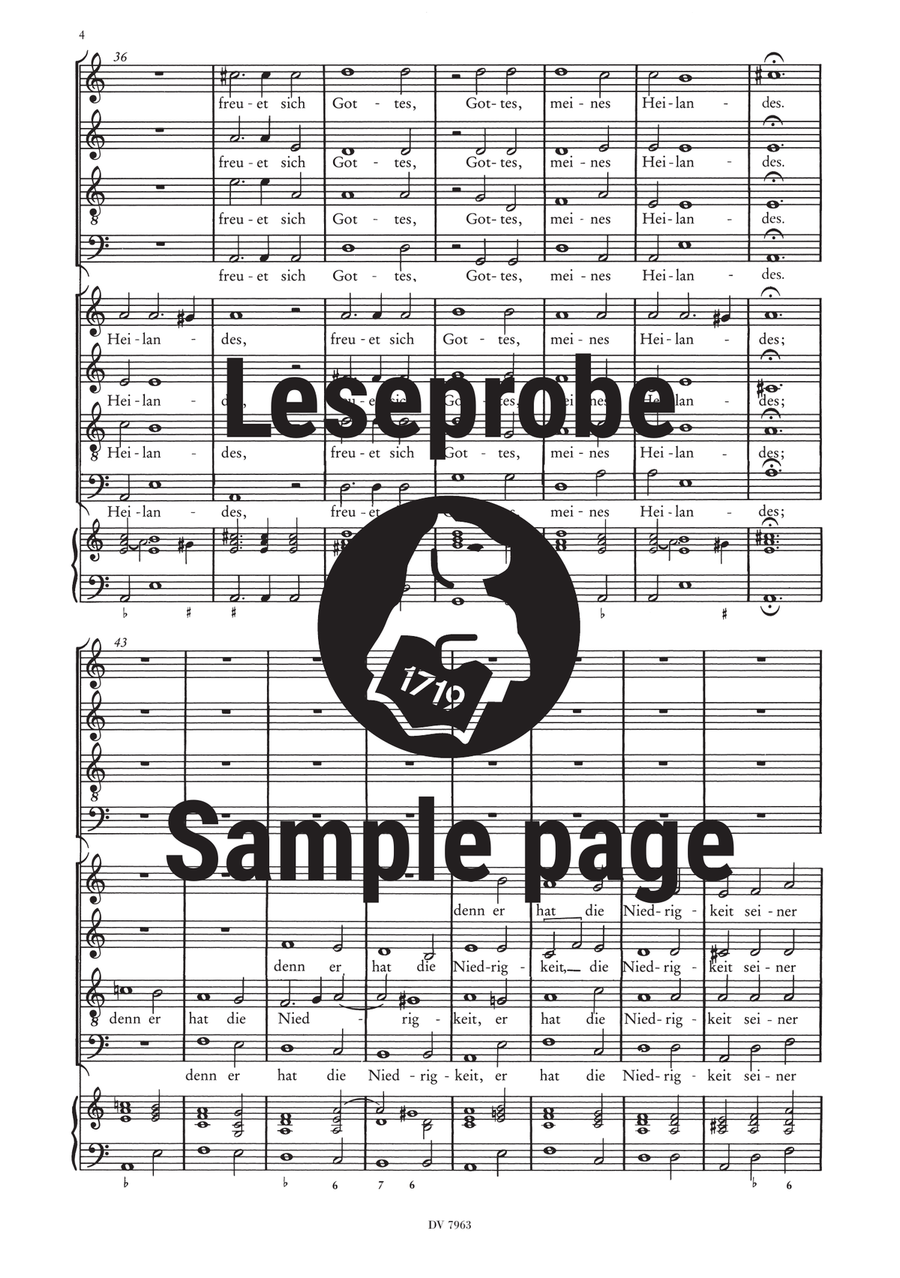 Der Schwanengesang. Des Königs und Propheten Davids 119. Psalm A Cappella scores gallery preview page 5