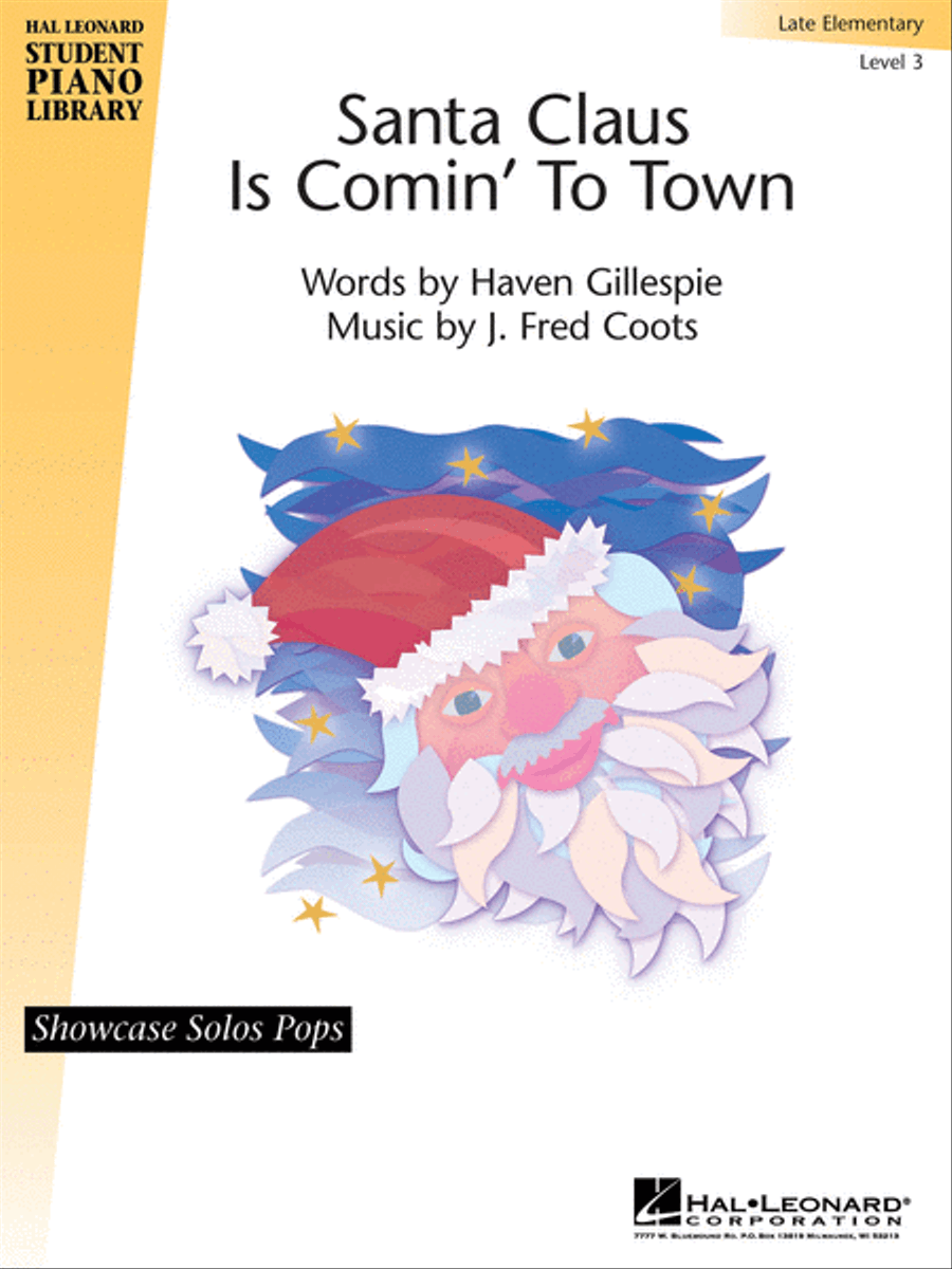 Santa Claus Is Comin' to Town Piano Method scores gallery preview page 1