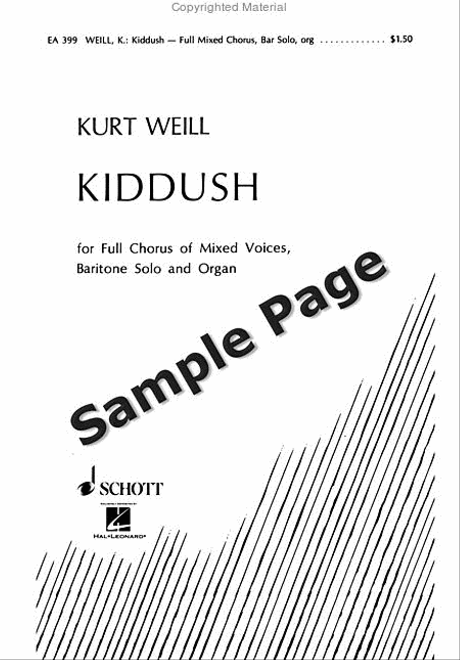 Kiddush Kiddush Mixed Choir scores gallery preview page 2