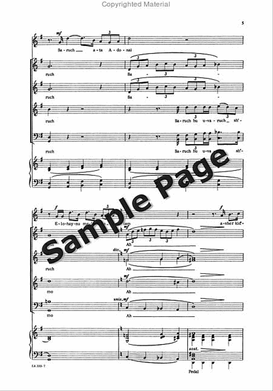 Kiddush Kiddush Mixed Choir scores gallery preview page 6