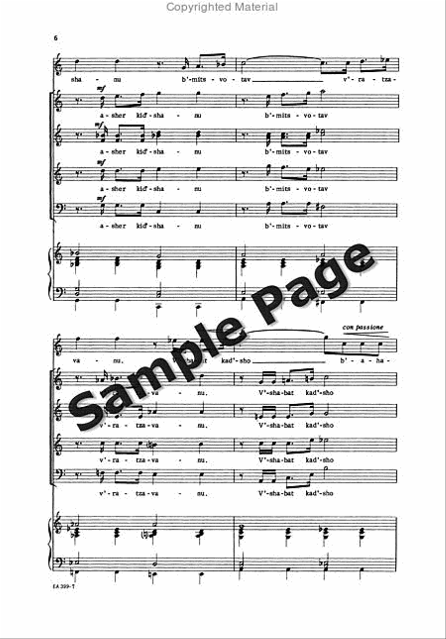 Kiddush Kiddush Mixed Choir scores gallery preview page 7