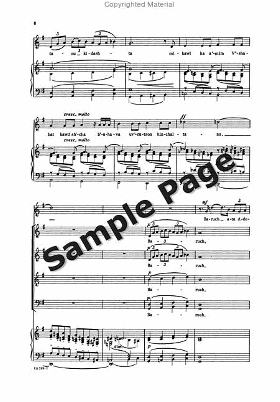 Kiddush Kiddush Mixed Choir scores gallery preview page 9