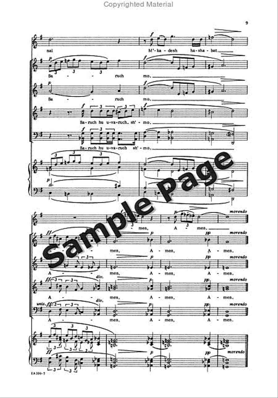 Kiddush Kiddush Mixed Choir scores gallery preview page 10