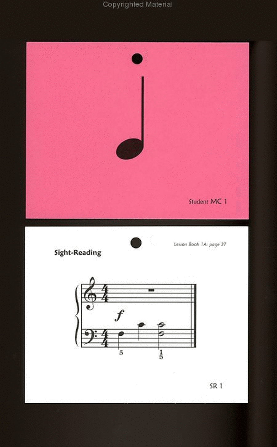 Alfred's Premier Piano Course: Flash Cards Level 1A Piano Method scores gallery preview page 2