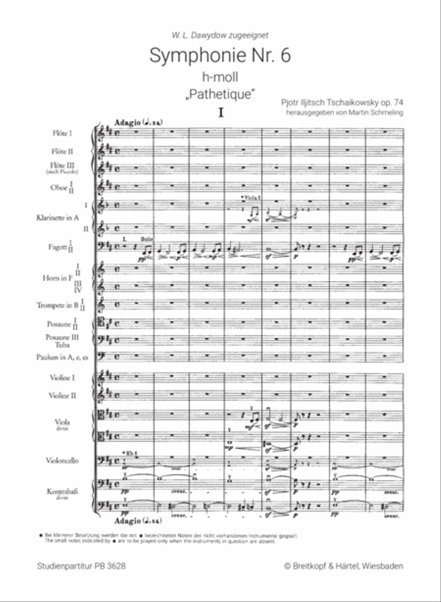 Symphony No. 6 in B minor Op. 74 Orchestra scores gallery preview page 2