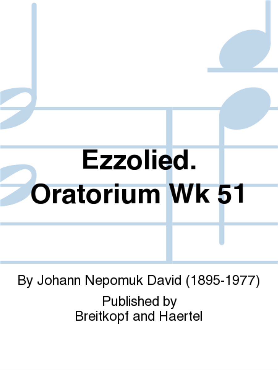 Ezzolied Werk 51 4-Part scores gallery preview page 1