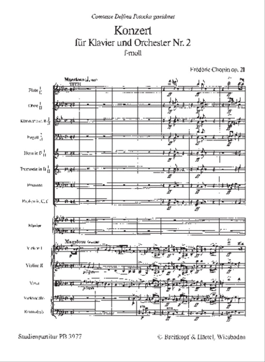 Piano Concerto No. 2 in F minor Op. 21 Orchestra scores gallery preview page 2