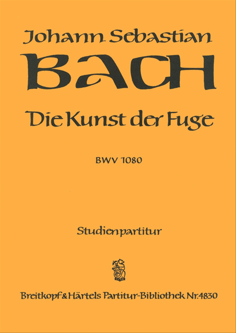 The Art of Fugue BWV 1080 Orchestra scores gallery preview page 1