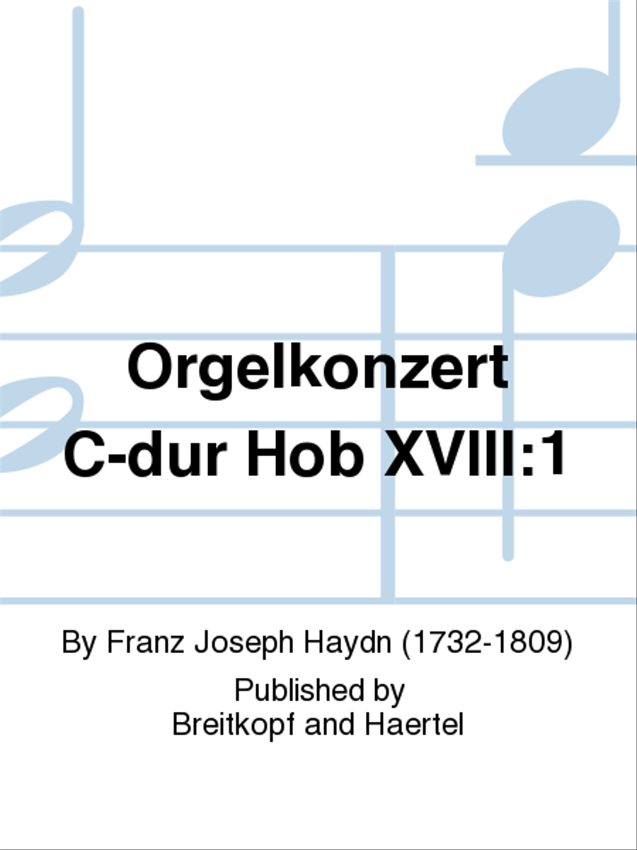Organ Concerto in C major Hob XVIII:1 Orchestra scores gallery preview page 1