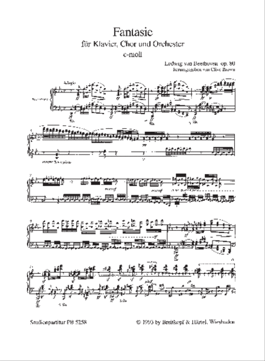 Choral Fantasia in C minor Op. 80 4-Part scores gallery preview page 2