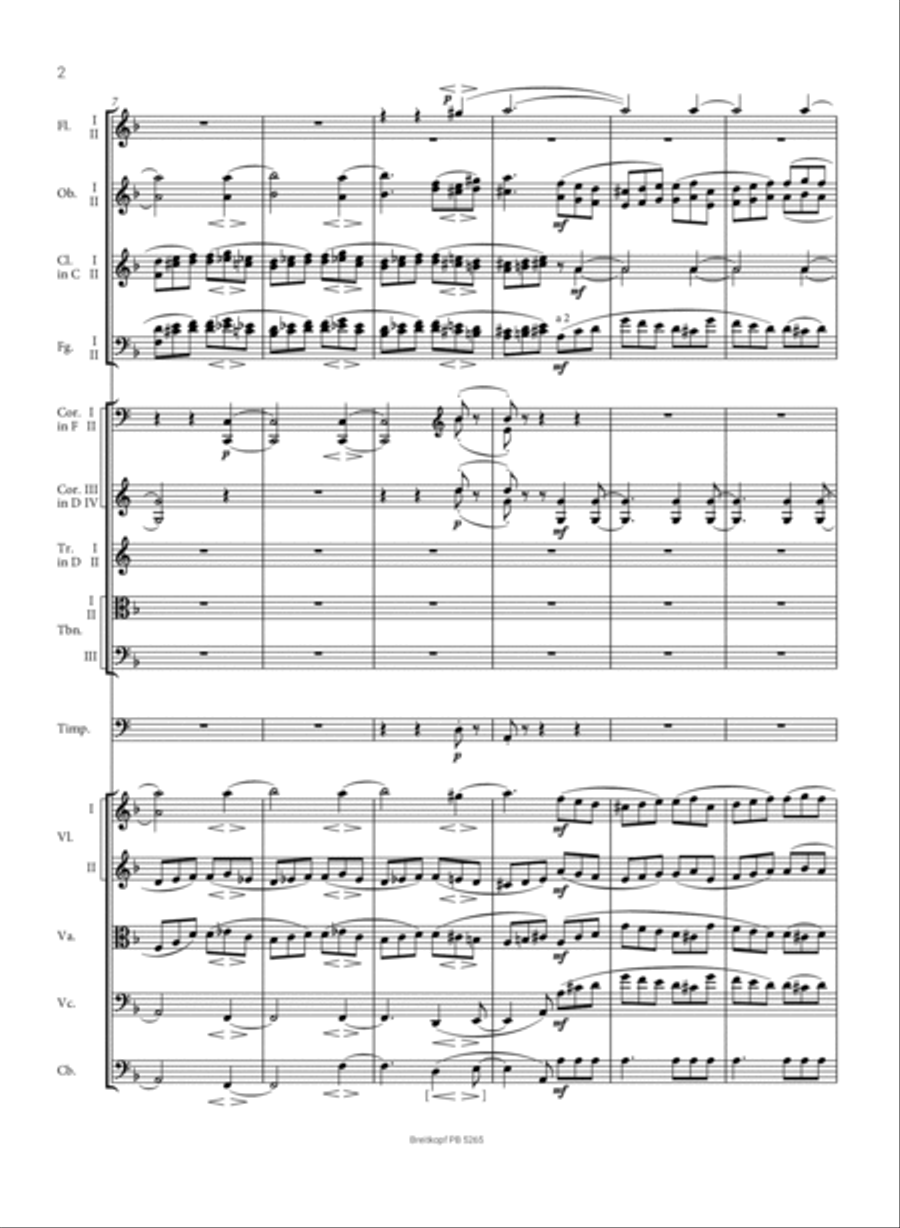 Symphony No. 4 in D minor Op. 120 Study Score scores gallery preview page 3