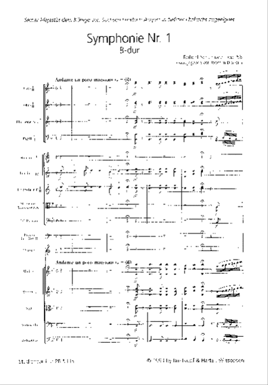 Symphony No. 1 in B flat major Op. 38 Study Score scores gallery preview page 2
