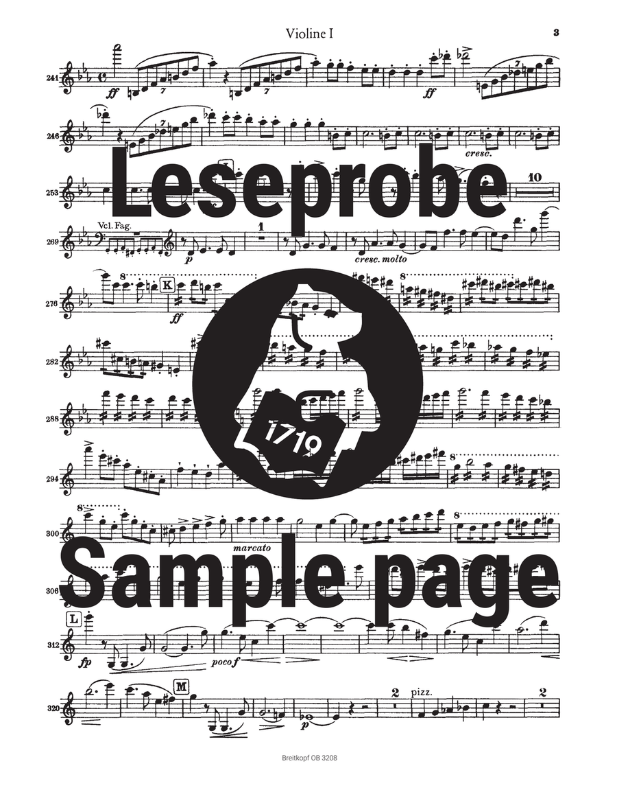 Academic Festival Overture in C minor Op. 80 Orchestra scores gallery preview page 4