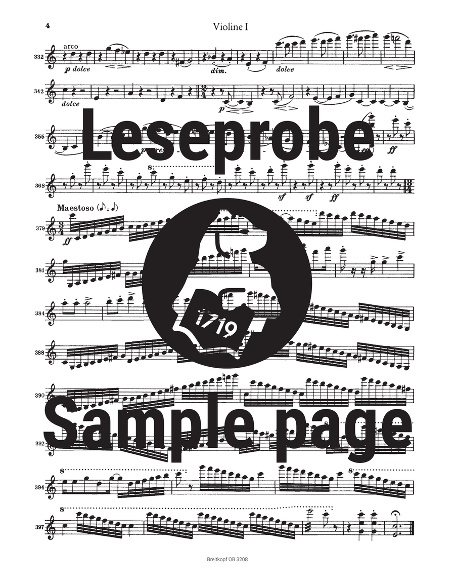 Academic Festival Overture in C minor Op. 80 Orchestra scores gallery preview page 5