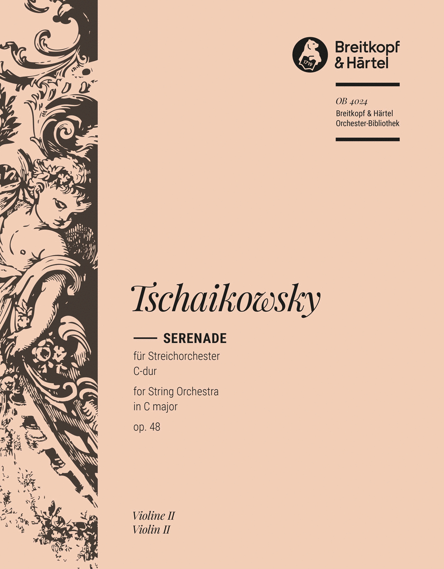 Serenade in C major Op. 48 Orchestra scores gallery preview page 1