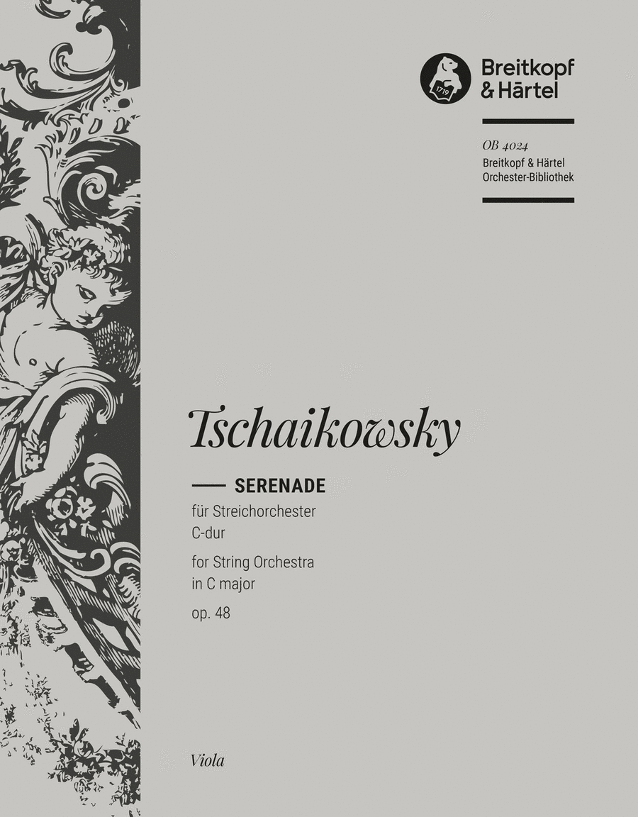 Serenade in C major Op. 48 Orchestra scores gallery preview page 1