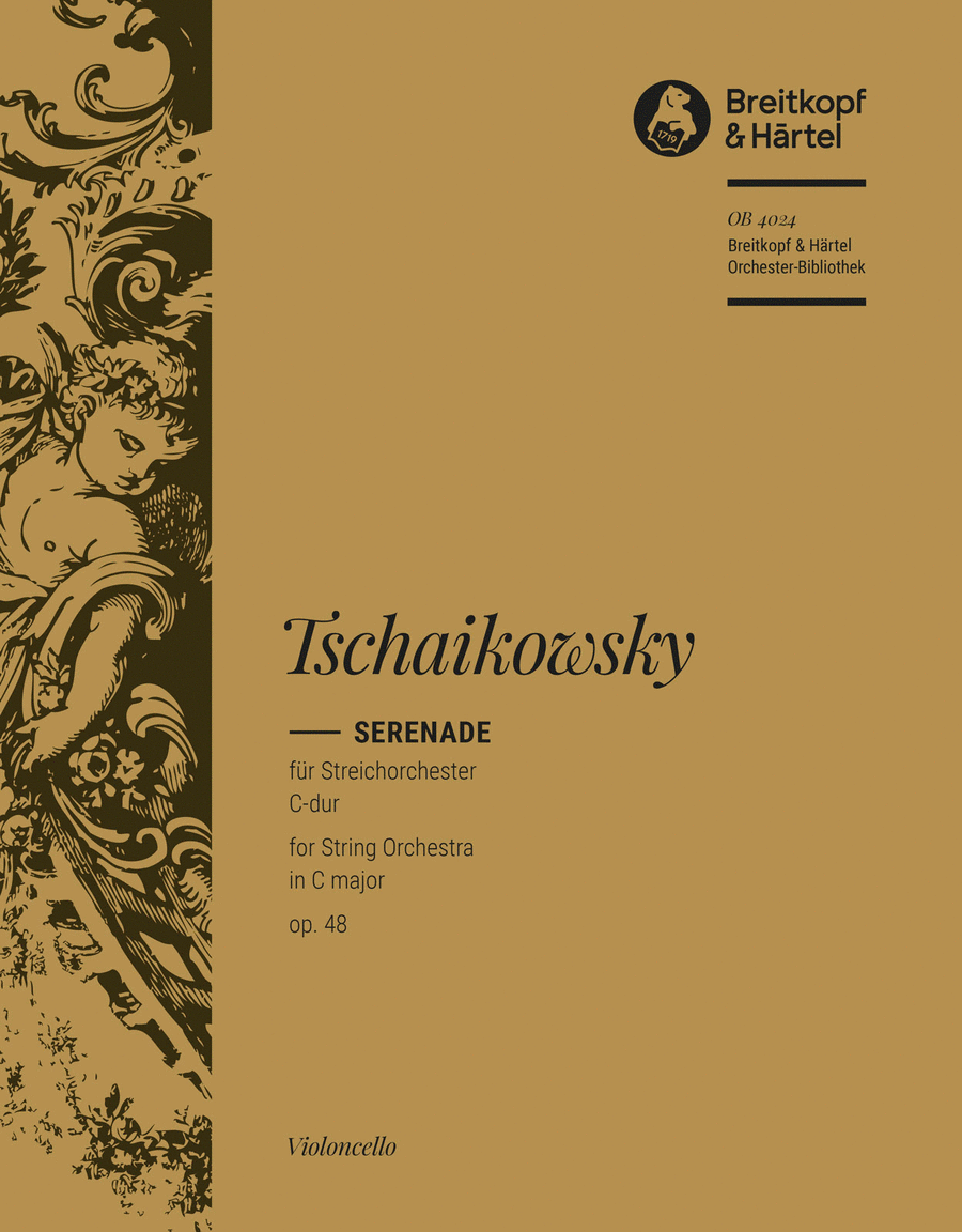 Serenade in C major Op. 48 Orchestra scores gallery preview page 1