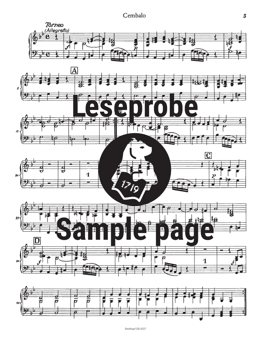 Overture (Suite) in G minor BWV 1070 Orchestra scores gallery preview page 5