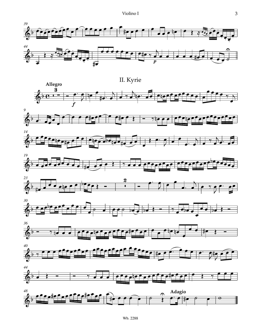 Requiem in D minor K. 626 4-Part scores gallery preview page 3