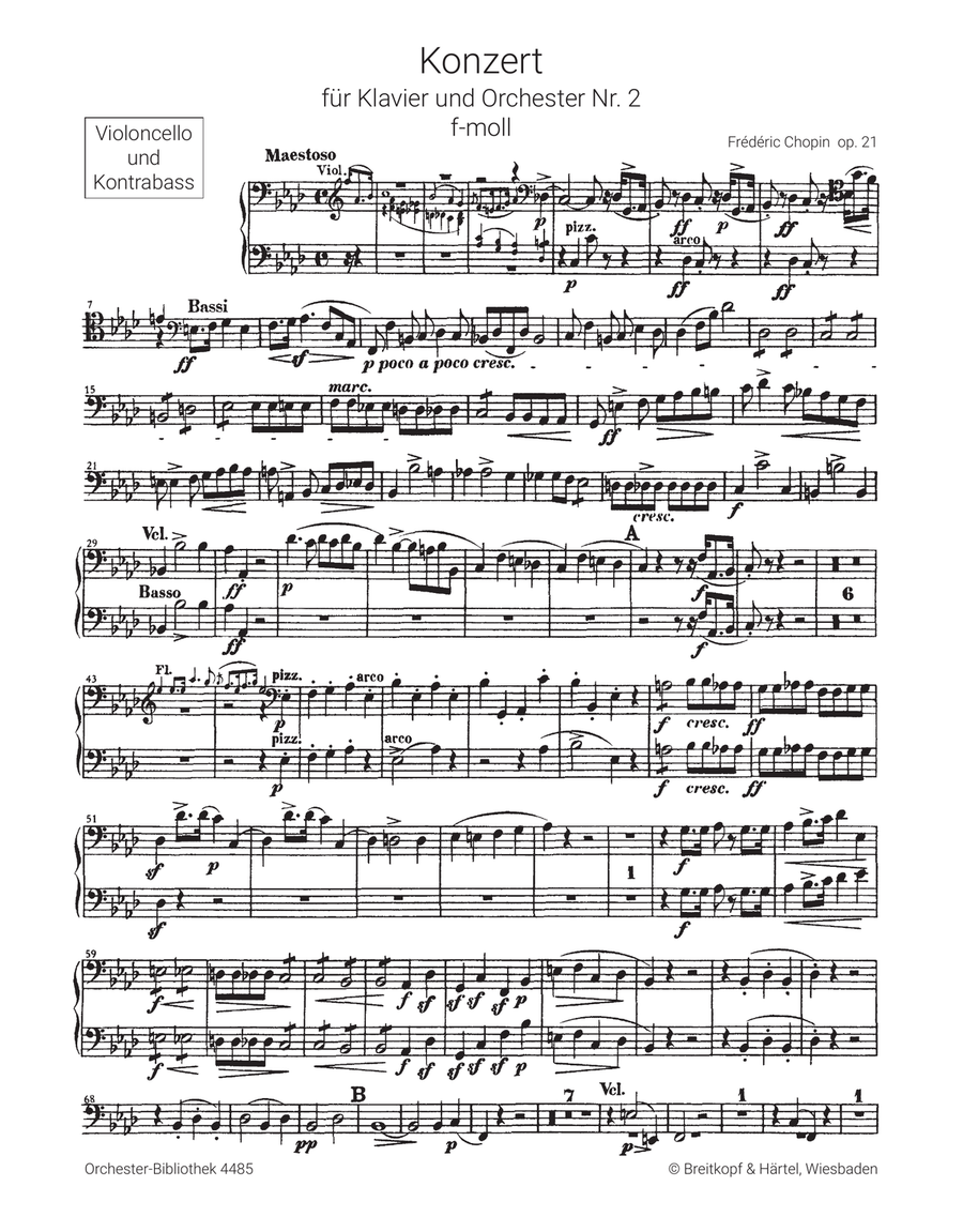 Piano Concerto No. 2 in F minor Op. 21 Orchestra scores gallery preview page 2