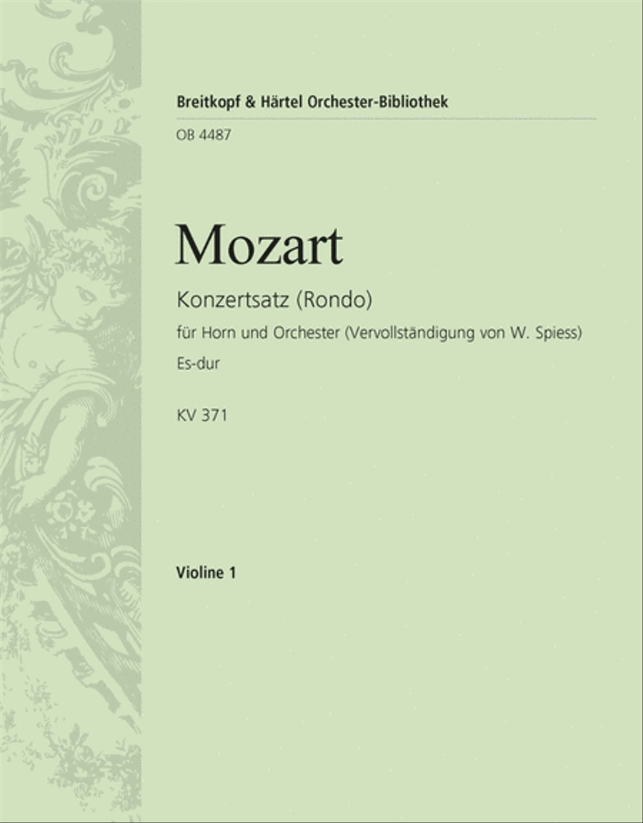 Concert Rondo in E flat major K. 371 Orchestra scores gallery preview page 1