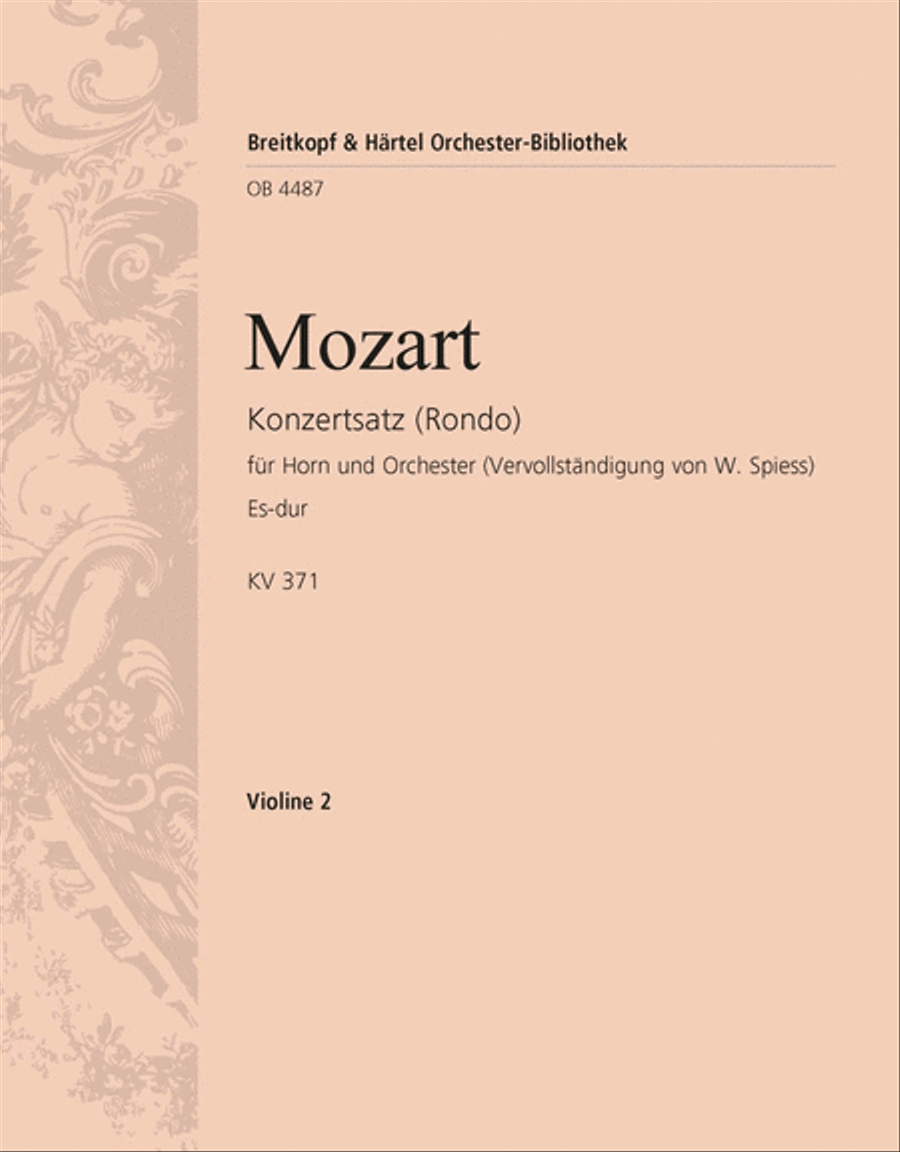 Concert Rondo in E flat major K. 371 Orchestra scores gallery preview page 1