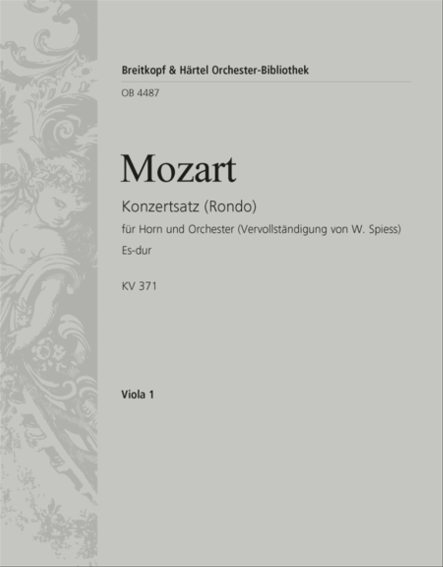 Concert Rondo in E flat major K. 371 Orchestra scores gallery preview page 1