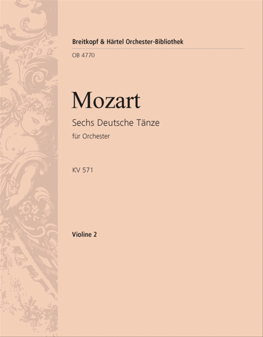 6 German Dances K. 571 Orchestra scores gallery preview page 1