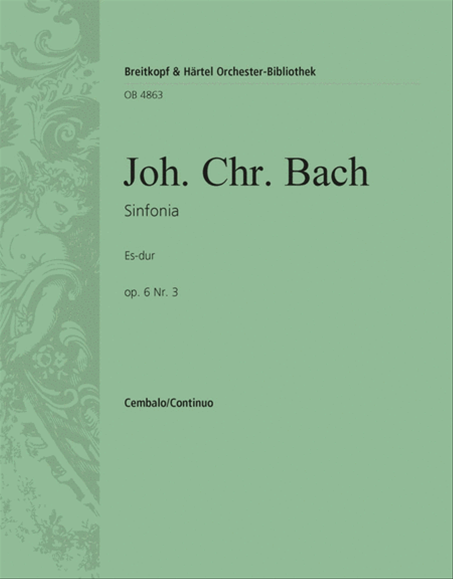 Sinfonia in Eb major Op. 6 No. 3 Orchestra scores gallery preview page 1