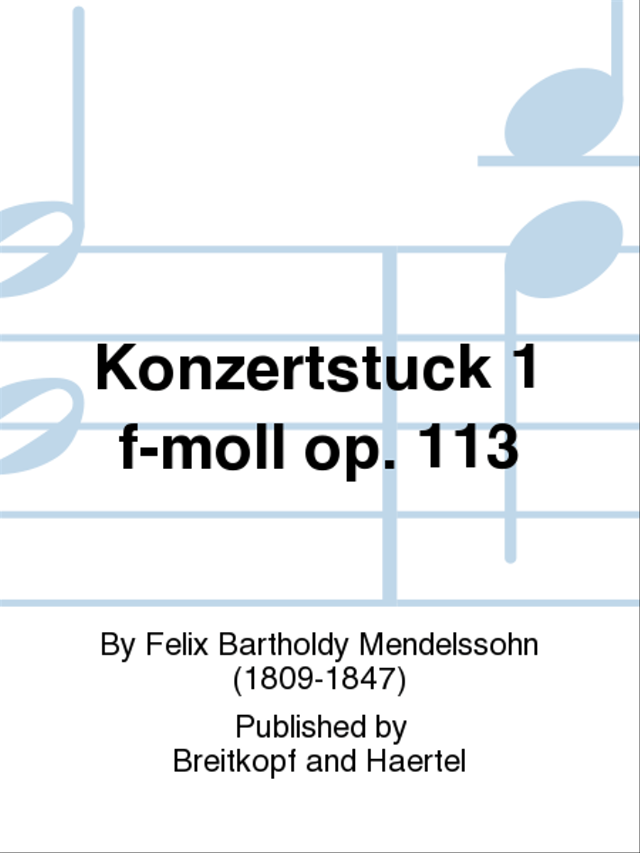 Konzertstuck 1 f-moll op. 113 Clarinet scores gallery preview page 1