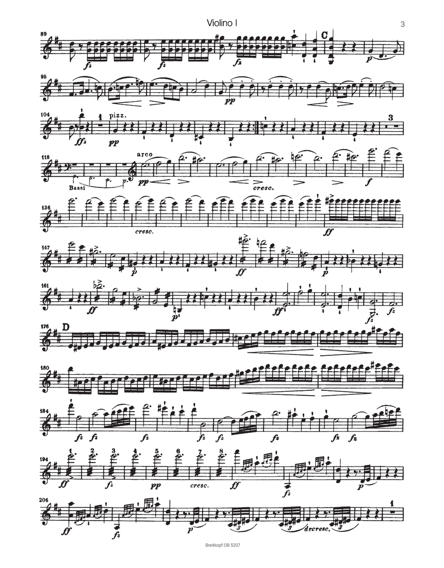 Symphony No. 7 in B minor D 759 Orchestra scores gallery preview page 3