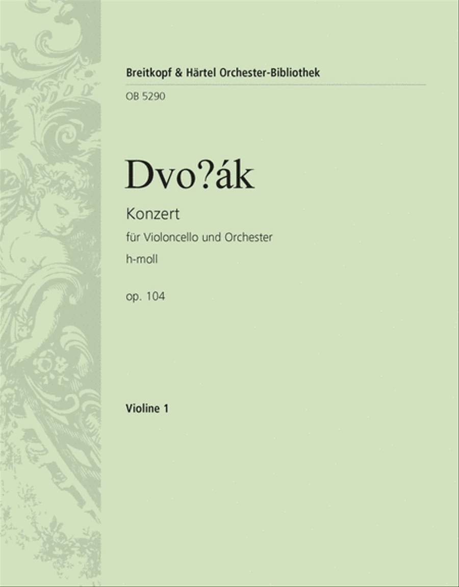Violoncello Concerto in B minor Op. 104 Orchestra scores gallery preview page 1