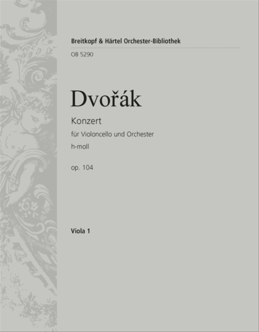 Violoncello Concerto in B minor Op. 104 Orchestra scores gallery preview page 1
