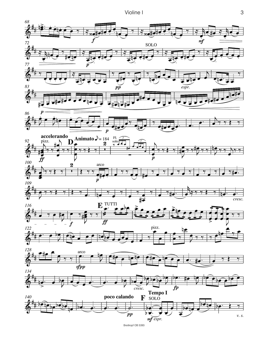 Flute Concerto in D major Op. 283 Orchestra scores gallery preview page 3