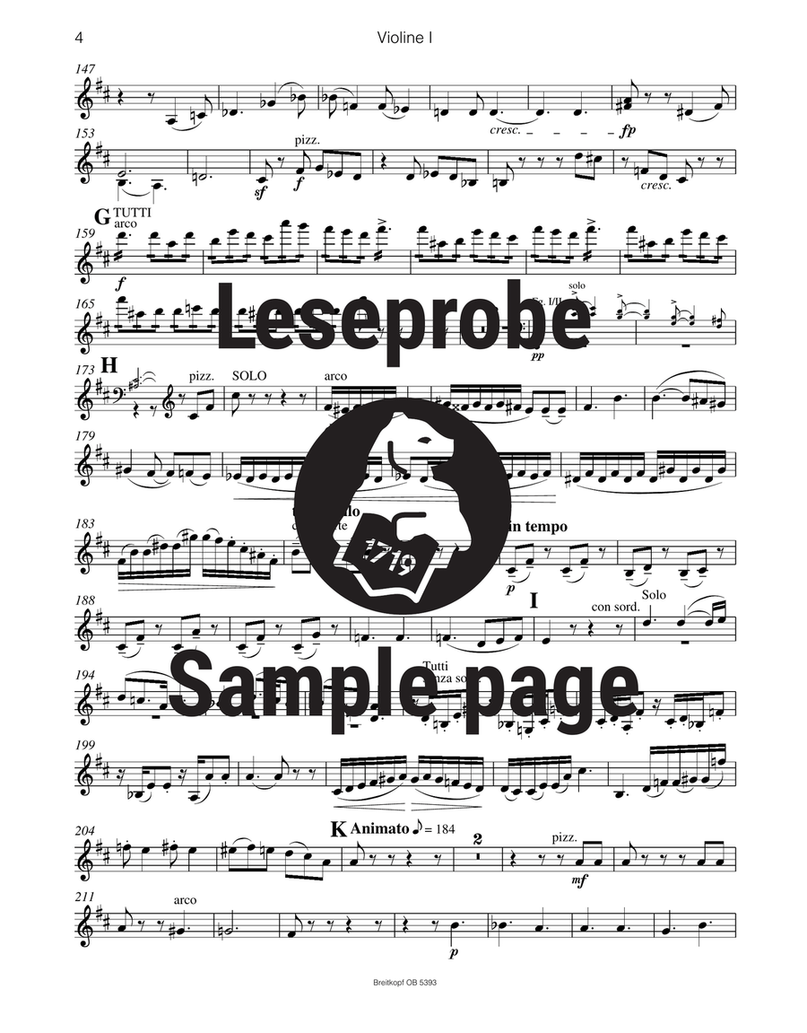 Flute Concerto in D major Op. 283 Orchestra scores gallery preview page 4