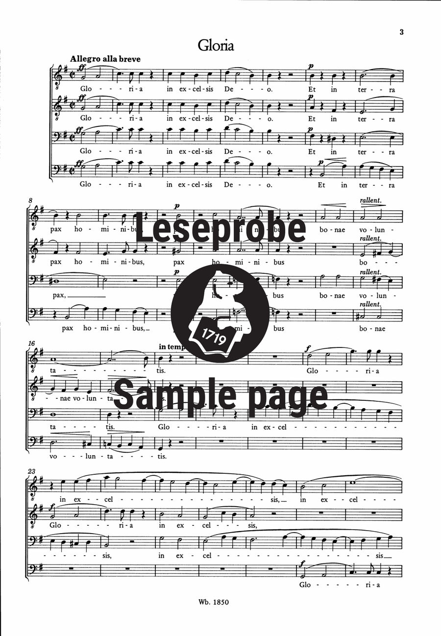 Missa in C minor Missa in C minor TTBB scores gallery preview page 4