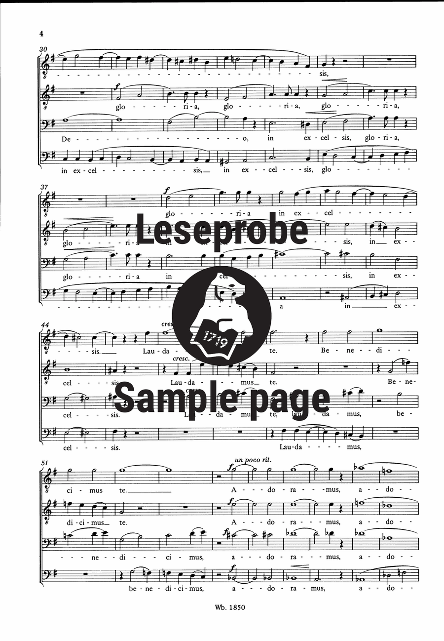 Missa in C minor Missa in C minor TTBB scores gallery preview page 5